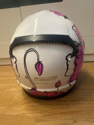 Casco Moto LS2 Floral Rosa in ottime condizioni