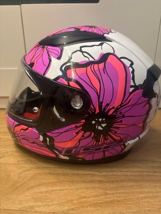 Casco Moto LS2 Floral Rosa in ottime condizioni