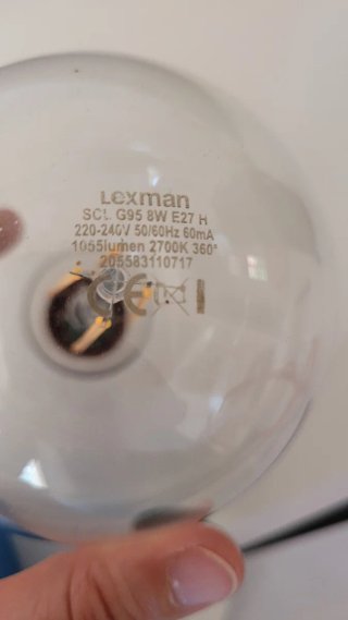 Lámpara Colgante Roja y Blanca
