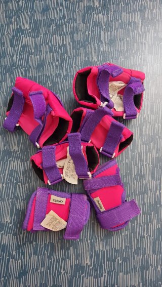 Patines en línea niña Oxelo rosa/morado