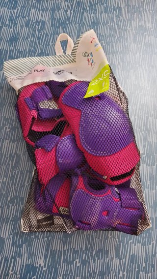 Patines en línea niña Oxelo rosa/morado