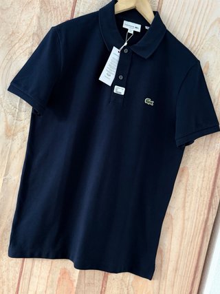 Polo Lacoste Azul Marino slim fit 100% original