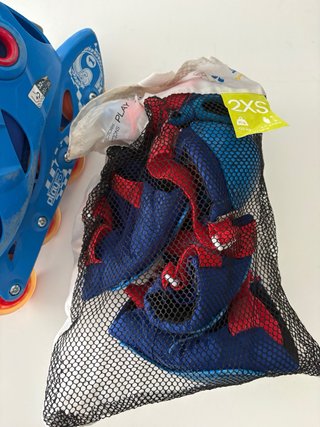 Patines Oxelo Azules y Rojos Talla 3 talla 27-29