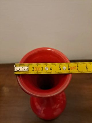 Vasetto in ceramica rosso