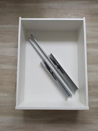 Cajón IKEA Blanco con Guías Metálicas