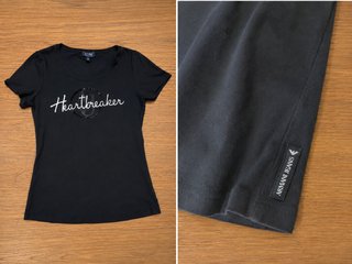 T-shirt Armani Jeans nera S/36