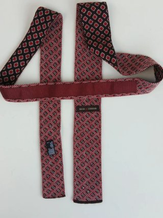 Cravatta Tricot Marrone e Rossa