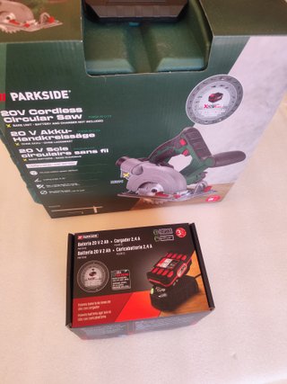 Sierra circular PARKSIDE 20v Batería 2Ah +Cargador