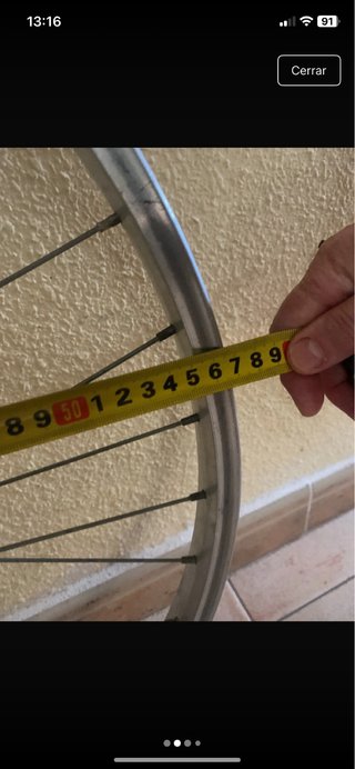 Rueda de bicicleta de metal