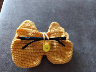 Funda para gafas de crochet