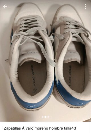 Zapatillas Álvaro Moreno Hombre Gris/Blanco