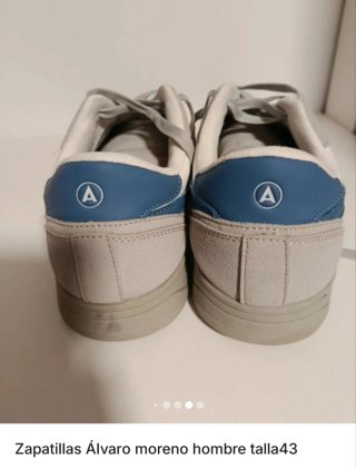 Zapatillas Álvaro Moreno Hombre Gris/Blanco