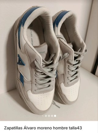 Zapatillas Álvaro Moreno Hombre Gris/Blanco