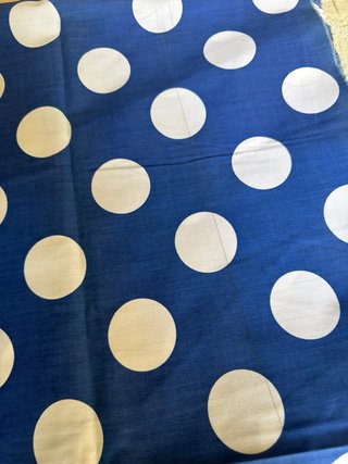 Tela Popelín Lunares Azul