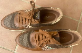 Zapatillas Michael Kors Marrones y Doradas
