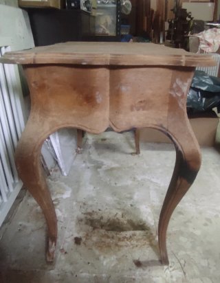 Mesa tocador vintage madera para restaurar