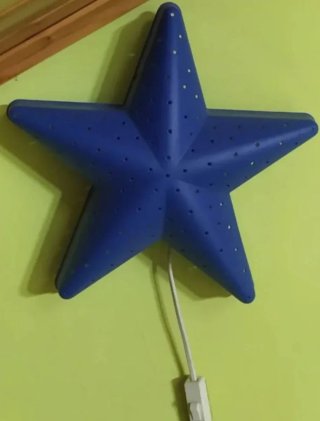 Lámpara Estrella Infantil Azul