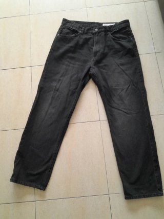 Pantalón vaquero negro Bershka hombre Talla L