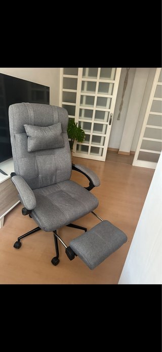 Silla de oficina ergonómica reclinable con reposap