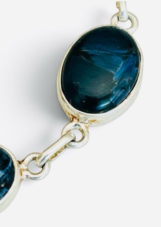 Bracciale Pietersite Blu in Argento 925