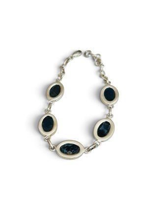 Bracciale Pietersite Blu in Argento 925