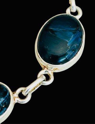 Bracciale Pietersite Blu in Argento 925