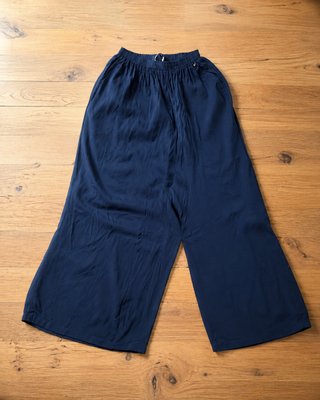Pantaloni larghi donna blu