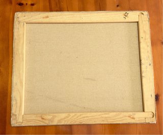 Cuadro Óleo Paisaje Rural Firmado Rodríguez