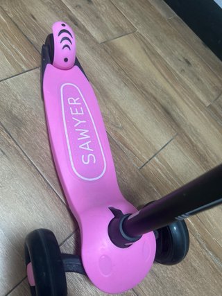 Patinete infantil 3 ruedas rosa Sawyer