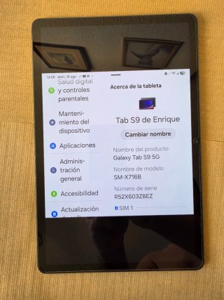 Samsung Galaxy Tab S9 5G Nero
