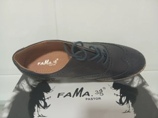 Zapatos de cordones azul marino