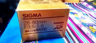 Objetivo Sigma 28-80mm f/3.5-5.6 Macro M-AF