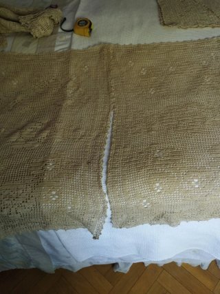 Tapetes de ganchillo beige