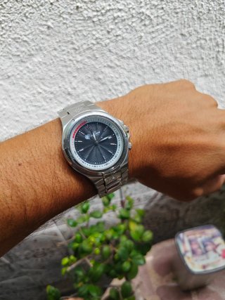 Reloj Euro 2004 Portugal Plata y Negro