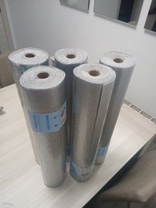 Rollos de papel pintado texturizado gris