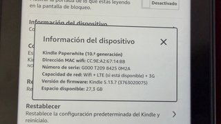 Kindle Paperwhite 32GB WiFi + Funda