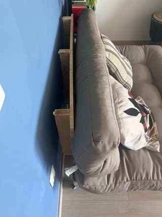 Sofás Palets con Ruedas Beige.