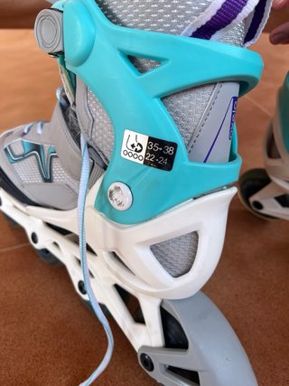 Patines en línea Oxelo grises y turquesa
