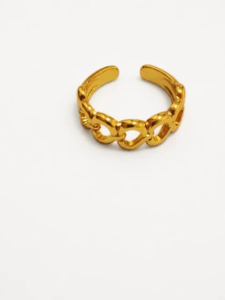 Anillo mujer eslabones oro ajustable