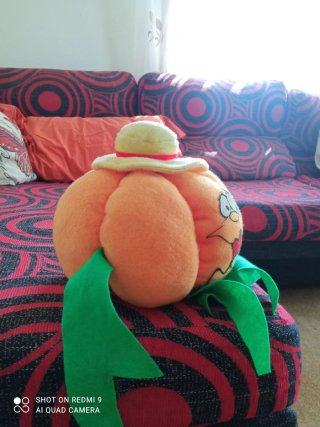 Peluche Calabaza Divertido con Sombrero