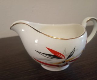 Jarra Leche Porcelana Alfred Meakin Bambú, años 50