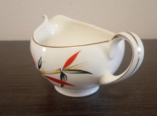 Jarra Leche Porcelana Alfred Meakin Bambú, años 50