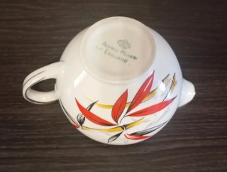 Jarra Leche Porcelana Alfred Meakin Bambú, años 50