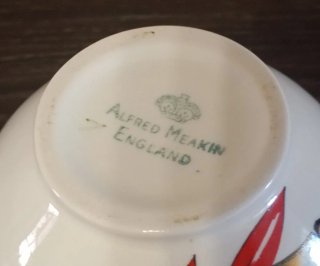 Jarra Leche Porcelana Alfred Meakin Bambú, años 50