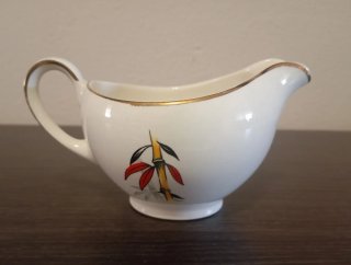 Jarra Leche Porcelana Alfred Meakin Bambú, años 50