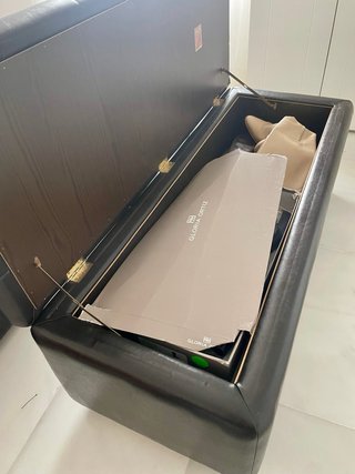 Baúl Banqueta Pie de Cama Negro