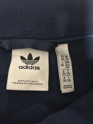Adidas Fleece Zip Jacket Navy BlueRetro Streetwear