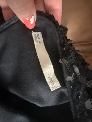 Vestido negro lentejuelas