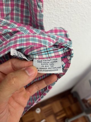 Camisa Polo Ralph Lauren cuadros Talla 2XL