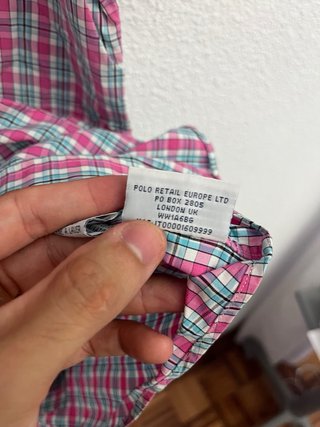 Camisa Polo Ralph Lauren cuadros Talla 2XL